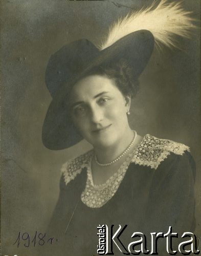 1918, brak miejsca.
Zofia Turzańska.
Fot. NN, zbiory Ośrodka KARTA, udostępnił Tomasz Kamiński