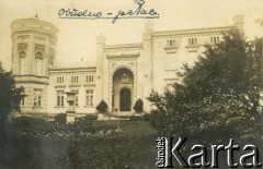Ok. 1930, Obudno, pow. Żnin, woj. poznańskie, Polska.Pałac wzniesiony w 1850 roku.Fot. NN, zbiory Ośrodka KARTA, udostępnił Tomasz Kamiński