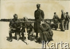 1932, Grabowo Królewskie, pow. Września, woj. poznańskie, Polska.
Manewry 15 Pułku Ułanów Poznańskich.
Fot. NN, zbiory Ośrodka KARTA, udostępnił Tomasz Kamiński
