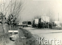 1944, półwysep Apeniński, Włochy.
Widoczny konwój 69 Pułku pancernego. 
Fot. NN, zbiory Ośrodka KARTA, udostępniła Magdalena Braun