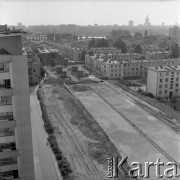 18.08.1973, Warszawa, Polska. 
Budowa Trasy Łazienkowskiej po stronie Pragi Południe.
Fot. Lubomir T. Winnik, zbiory Ośrodka KARTA