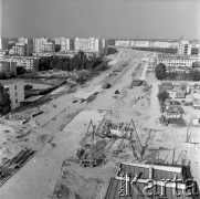 18.08.1973, Warszawa, Polska. 
Budowa Trasy Łazienkowskiej po stronie Pragi Południe.
Fot. Lubomir T. Winnik, zbiory Ośrodka KARTA