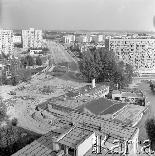 18.08.1973, Warszawa, Polska. 
Budowa Trasy Łazienkowskiej po stronie Pragi Południe.
Fot. Lubomir T. Winnik, zbiory Ośrodka KARTA