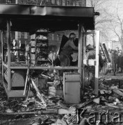 3.12.1972, Warszawa, Polska.
Pożar kiosku 