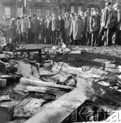 3.12.1972, Warszawa, Polska.
Pożar kiosku 