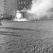 3.12.1972, Warszawa, Polska.
Pożar kiosku 
