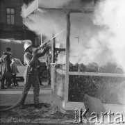 3.12.1972, Warszawa, Polska.
Pożar kiosku 