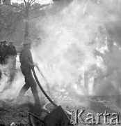 3.12.1972, Warszawa, Polska.
Pożar kiosku 