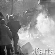 3.12.1972, Warszawa, Polska.
Pożar kiosku 