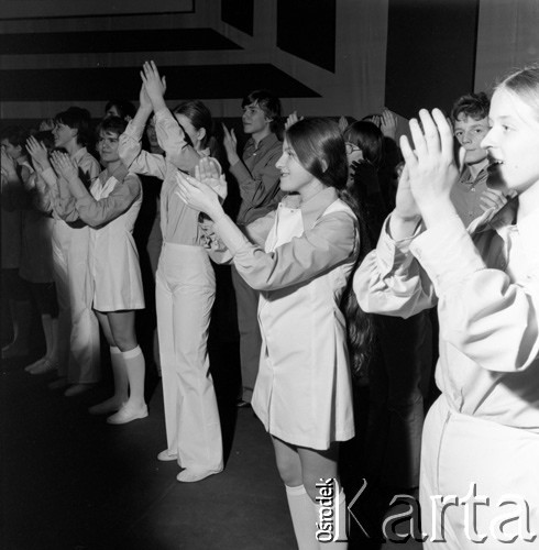 Styczeń 1972, Warszawa, Polska.
Zespół dziecięco-młodzieżowy 