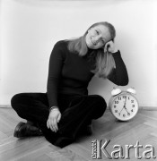 1973, Warszawa, Polska.
Aktorka Anna Seniuk. 
Fot. Lubomir T. Winnik, zbiory Ośrodka KARTA

