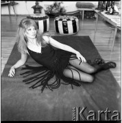 1972, Warszawa, Polska.
Aktorka Ewa Krzyżewska.
Fot. Lubomir T. Winnik, zbiory Ośrodka KARTA
