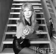 1972, Warszawa, Polska.
Aktorka Ewa Krzyżewska.
Fot. Lubomir T. Winnik, zbiory Ośrodka KARTA
