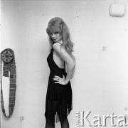 1972, Warszawa, Polska.
Aktorka Ewa Krzyżewska.
Fot. Lubomir T. Winnik, zbiory Ośrodka KARTA
