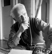 1973, Warszawa, Polska.
Prof. Mateusz Gliński - muzykolog, kompozytor, krytyk muzyczny, założyciel Międzynarodowej Fundacji Chopinowskiej w Detroit.
Fot. Lubomir T. Winnik, zbiory Ośrodka KARTA