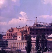 1973, Warszawa, Polska.
Odbudowa Zamku Królewskiego. Na pierwszym planie Pałac pod Blachą.
Fot. Lubomir T. Winnik, zbiory Ośrodka KARTA
