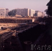 1972, Warszawa, Polska.
Budowa Trasy Łazienkowskiej.
Fot. Lubomir T. Winnik, zbiory Ośrodka KARTA