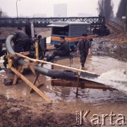 1972, Warszawa, Polska.
Budowa Trasy Łazienkowskiej.
Fot. Lubomir T. Winnik, zbiory Ośrodka KARTA