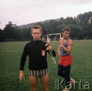 1972, Wisła, Polska.
Trening podczas zgrupowania kadry olimpijskiej bokserów.
Fot. Lubomir T. Winnik, zbiory Ośrodka KARTA