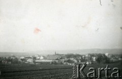 1939-1945, prawdopodobnie Jasło.
Panorama miasta.
Fot. NN, album nieznanego żołnierza Wehrmachtu, kolekcja Tomasza Kopańskiego, zbiory Ośrodka KARTA