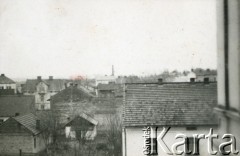 1939-1945, prawdopodobnie Jasło.
Zabudowa miasta.
Fot. NN, album nieznanego żołnierza Wehrmachtu, kolekcja Tomasza Kopańskiego, zbiory Ośrodka KARTA