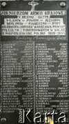 1.08.1974, Warszawa-Wilanów, Polska.
Tablica pamiątkowa poświęcona żołnierzom Armii Krajowej V Rejonu 