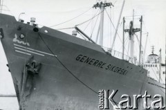 1970, Gdynia, Polska.
Statek 