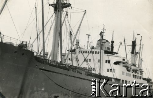 1970, Gdynia, Polska.
Statek 