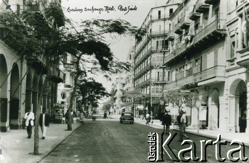 Port Said, Egipt.
Ulica.
Fot. NN, kolekcja Wacława Urbanowicza, zbiory Ośrodka KARTA