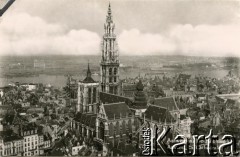 Antwerpia, Belgia.
Panorama miasta z Katedrą Najświętszej Maryi Panny.
Fot. NN, kolekcja Wacława Urbanowicza, zbiory Ośrodka KARTA