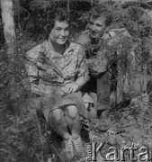 1-2.05.1959, Białowieża, woj. białostockie, Polska.
Wycieczka prasowa w Białowieskim Parku Narodowym.
Fot. Jerzy Konrad Maciejewski, zbiory Ośrodka KARTA.