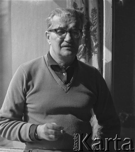 Marzec 1958, Warszawa, Polska.
Dziennikarz 