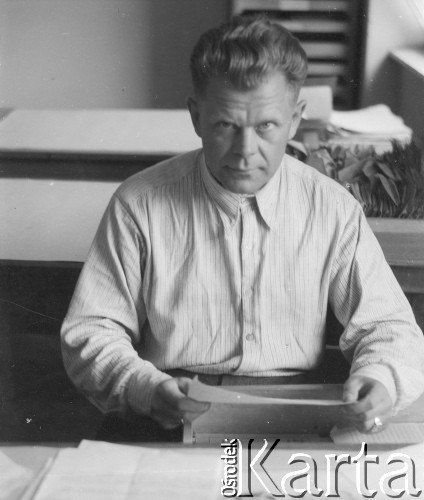 Po 1946, Warszawa, Polska.
Stanisław Grzelecki, dziennikarz 