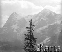 1943, Mürren, Szwajcaria. 
Krajobraz górski.
Fot. Jerzy Konrad Maciejewski, zbiory Ośrodka KARTA