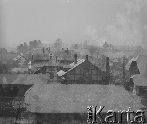 1942-1944, Münchenbuchsee, Szwajcaria.
Widok z okna pokoju sierż. Jerzego Konrada Maciejewskiego na okoliczne budynki. 
Fot. Jerzy Konrad Maciejewski, zbiory Ośrodka KARTA

