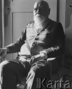 Wiosna 1941, Nidau, Szwajcaria.
Adolf Funk, u którego pracuje internowany żołnierz z 2. Dywizji Strzelców Pieszych sierż. Jerzy Konrad Maciejewski.
Fot. Jerzy Konrad Maciejewski, zbiory Ośrodka KARTA