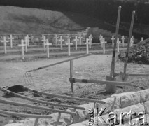 1945, Münsingen, Szwajcaria.
Cmentarz wojenny, na którym pochowano lotników alianckich. 
Fot. Jerzy Konrad Maciejewski, zbiory Ośrodka KARTA