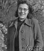 1944, Baden, Szwajcaria.
Elizabeth Glaus, znajoma sierż. Jerzego Konrada Maciejewskiego.
Fot. Jerzy Konrad Maciejewski, zbiory Ośrodka KARTA