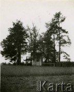 1937-1939, Zułów, woj. wileńskie, Polska.
Grobowiec rodziny Michałowskich w Zułowiu - miejscowości urodzenia marszałka Józefa Piłsudskiego.
Fot. NN, zbiory Ośrodka KARTA, udostępniła Anna Kiljan