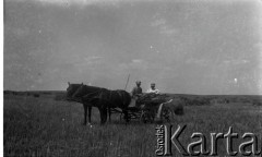 5.07.1936, okolice Drohiczówki, Polska.
Wuj Anny Wielowiejskiej Jan i Kazimierz Wielowieyski.
Fot. Anna Wielowieyska, udostępniła Maria Wielowieyska, reprodukcje cyfrowe w  Bibliotece Polskiej im. Ignacego Domeyki w Buenos Aires (Biblioteca Polaca Ignacio Domeyko) i w Ośrodku KARTA w Warszawie
