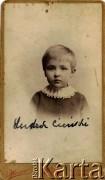 1905, Okno, woj. tarnopolskie, Polska.
Ludomir Cieński.
Fot. NN, zbiory Marii Wielowieyskiej Petrikorich, reprodukcje cyfrowe w Bibliotece Polskiej im. Ignacego Domeyki w Buenos Aires (Biblioteca Polaca Ignacio Domeyko) i w Ośrodku KARTA w Warszawie 



