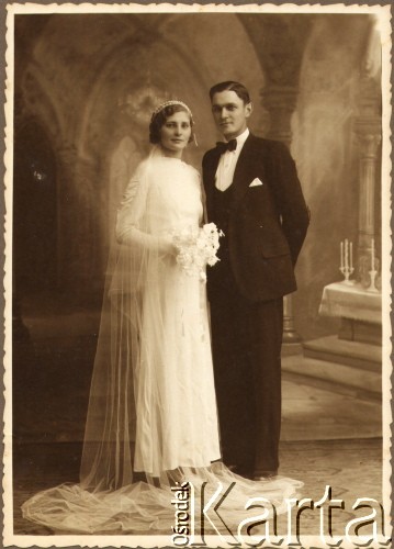 21.02.1917, Argentyna. 
Ślub Enriki Szychowski i Jose Śniechowski.
Fot. NN, zbiory Asociación Polaca de Posadas, udostępniła Fabiana Śniechowski, reprodukcje cyfrowe w Bibliotece Polskiej im. Ignacego Domeyki w Buenos Aires (Biblioteca Polaca Ignacio Domeyko) i w Ośrodku KARTA w Warszawie 



