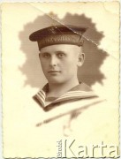 1935, Pińsk, woj. poleskie, Polska.
Portret marynarza Floty Pińskiej. Na odwrocie dedykacja 
