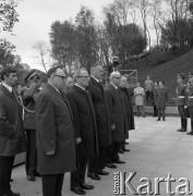 14.05.1972, Berlin, Niemiecka Republika Ludowa (NRD).
Uroczystość odsłonięcia Pomnika Żołnierza Polskiego i Niemieckiego Antyfaszysty.  Nz. od prawej NN, premier NRD Willi Stoph, premier PRL Piotr Jaroszewicz, I sekretarz Niemieckiej Socjalistycznej Partii Jedności Erich Honecker, ambasador ZSRR w NRD Michail Jefremow.
Fot. Maciej Jasiecki, zbiory Ośrodka KARTA