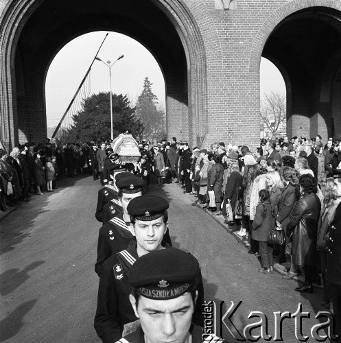 Po 25.10.1972, Szczecin, Polska
Pogrzeb kpt. ż.w. Konstantego Maciejewicza, pierwszego komendanta 