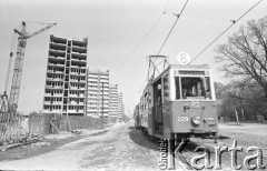 Lata 60., Szczecin, Polska.
Tramwaj na ulicy Jana Matejki.
Fot. Maciej Jasiecki, Fundacja Ośrodka KARTA