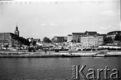 Lata 70., Szczecin, Polska.
Zamek Książąt Pomorskich i Baszta Siedmiu Płaszczy.
Fot. Maciej Jasiecki, zbiory Ośrodka KARTA