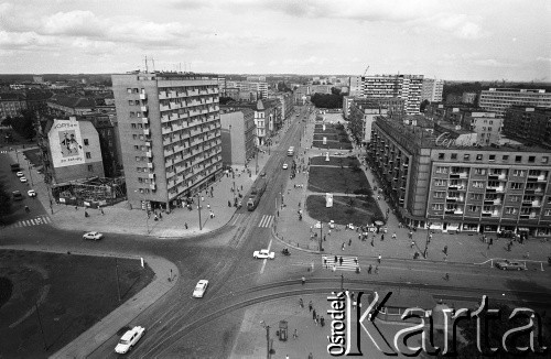 Lata 70., Szczecin, Polska.
Plac Żołnierza Polskiego i Aleja Wyzwolenia.
Fot. Maciej Jasiecki, zbiory Ośrodka KARTA
