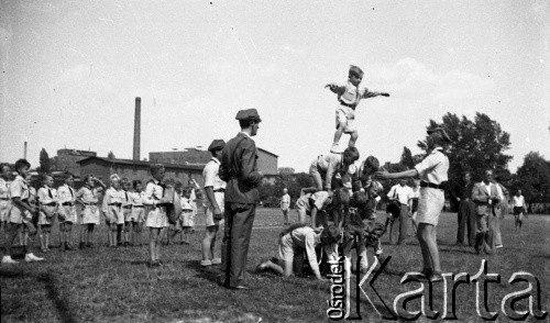 1941-1944, Warszawa.
Członkowie Towarzystwa Gimnastycznego 