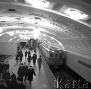 1966, Moskwa, ZSRR.
Metro.
Fot. Maciej Jasiecki, zbiory Ośrodka KARTA